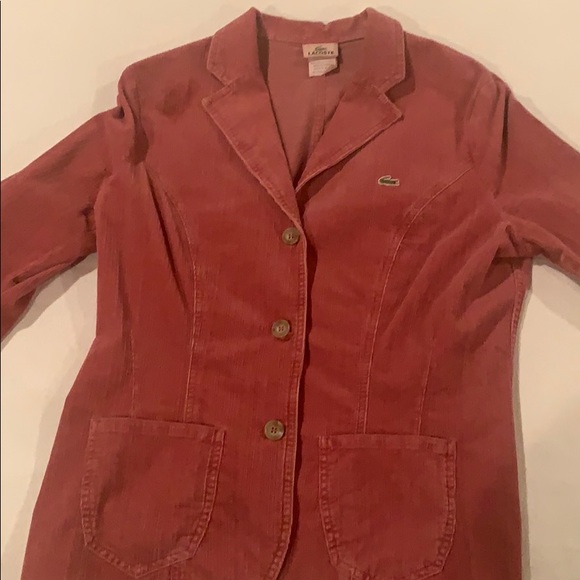 Lacoste corduroy blazer. Women’s. Mauve. - Picture 1 of 2